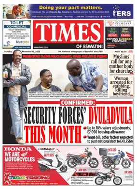 Cover of Times of Eswatini
