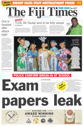 Cover of The Fiji Times