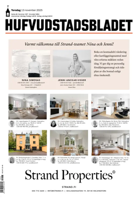 Cover of Hufvudstadsbladet
