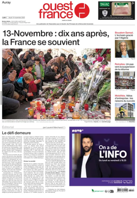 Cover of Ouest France (Auray)