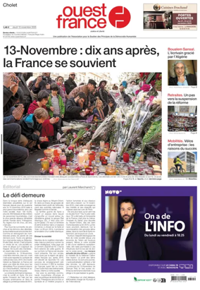 Cover of Ouest France (Cholet)