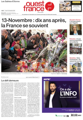 Cover of Ouest France (Les Sables-d'Olonne)