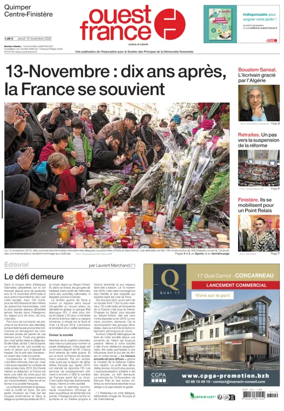 Cover of Ouest France (Quimper)