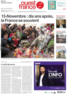 Cover of Ouest France (Redon / Pays de Vilaine)
