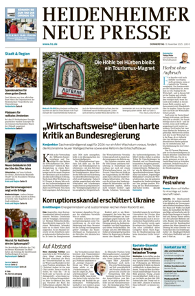 Cover of Heidenheimer Neue Presse