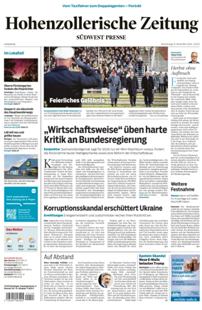 Cover of Hohenzollerische Zeitung