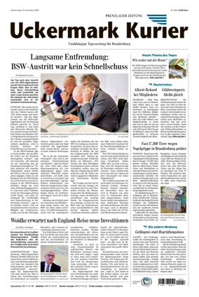 Cover of Prenzlauer Zeitung