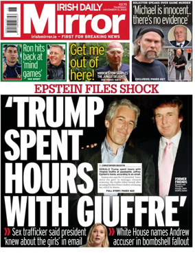 Cover of Irish Daily Mirror