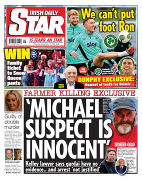 Cover of Irish Daily Star