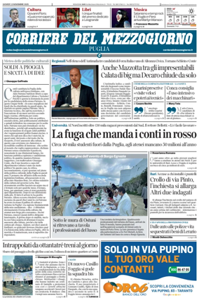 Cover of Corriere del Mezzogiorno (Puglia)