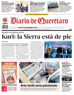 Cover of Diario de Queretaro