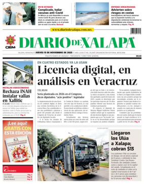 Cover of Diario de Xalapa