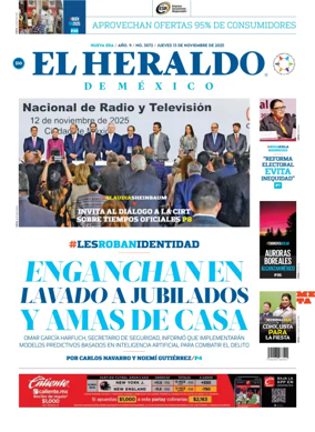 Cover of El Heraldo de Mexico