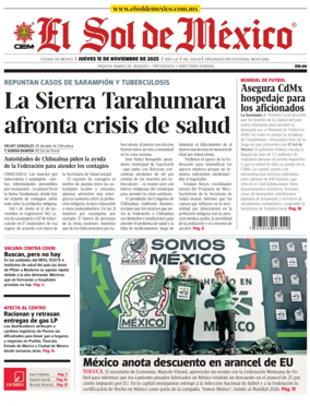 Cover of El Sol de Mexico