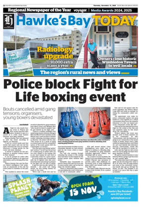 Cover of Hawke's Bay Today