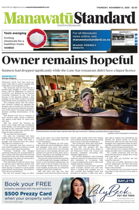 Cover of Manawatu Standard