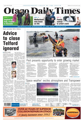 Cover of Otago Daily Times