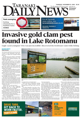 Cover of Taranaki Daily News