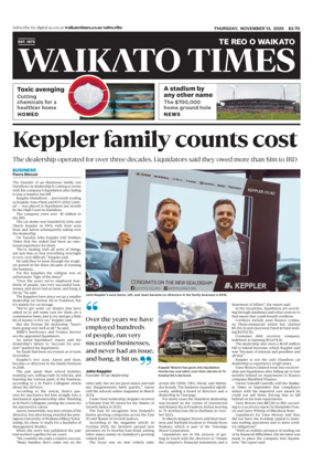 Cover of Waikato Times