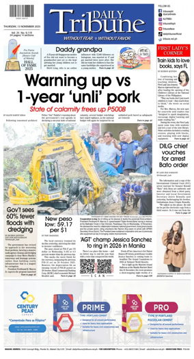 Cover of Daily Tribune (Philippines)