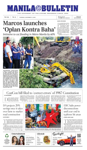 Cover of Manila Bulletin