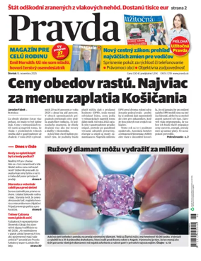 Cover of Pravda of Slovakia
