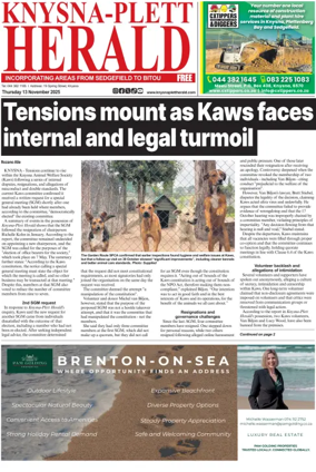 Cover of Knysna-Plett Herald