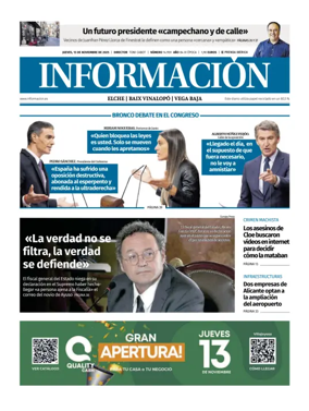 Cover of Diario Informacion (Elche y Vega Baja)