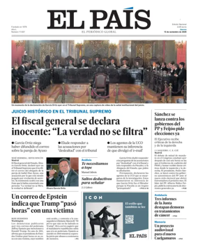 Cover of El País (Galicia)