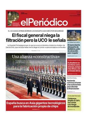 Cover of El Periódico de Catalunya (Castellano)