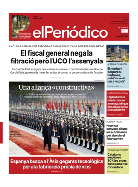 Cover of El Periódico de Catalunya (Català)