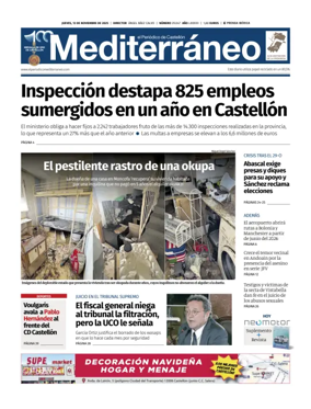 Cover of El Periódico Mediterráneo