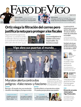 Cover of Faro de Vigo