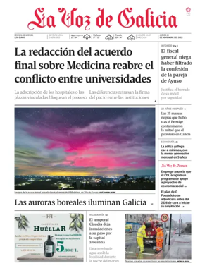 Cover of La Voz de Galicia (Arousa)