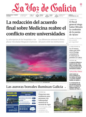 Cover of La Voz de Galicia (Deza)