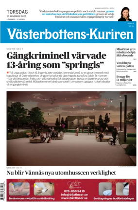 Cover of Västerbottens-Kuriren