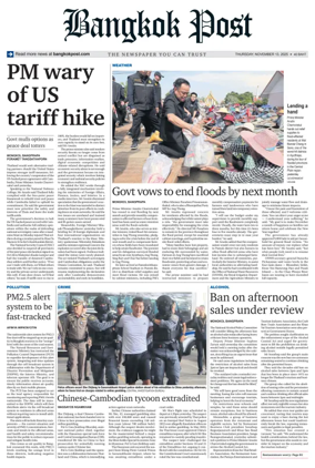 Cover of Bangkok Post