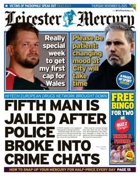 Cover of Leicester Mercury