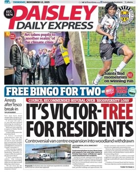 Cover of Paisley Daily Express
