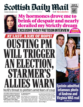 Cover of Scottish Daily Mail