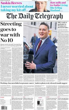 Cover of The Daily Telegraph