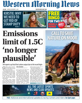 Cover of Western Morning News