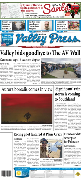 Cover of Antelope Valley Press