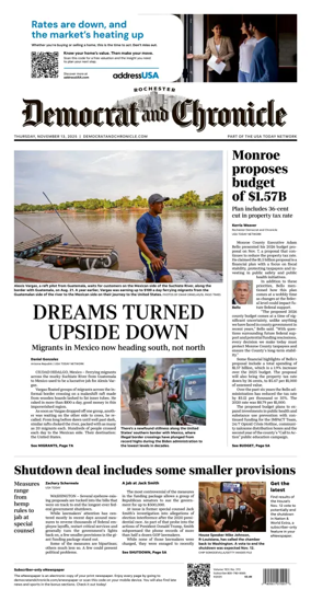 Cover of Democrat and Chronicle