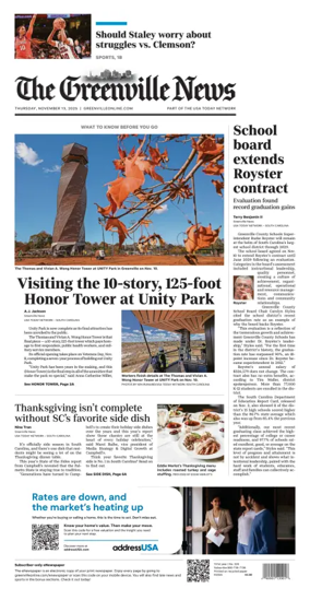 Cover of The Greenville News