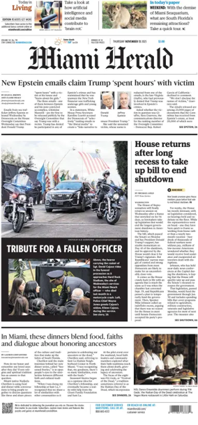 Cover of Miami Herald