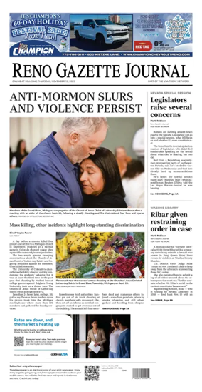 Cover of Reno Gazette Journal