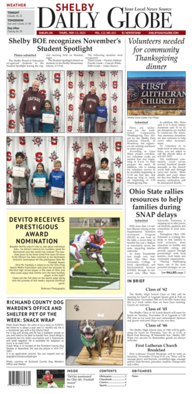 Cover of Shelby Daily Globe