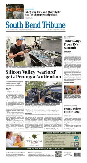 Cover of South Bend Tribune