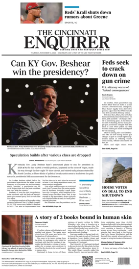 Cover of The Cincinnati Enquirer